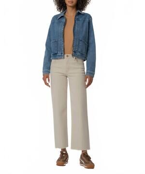 NEW KUT FROM THE KLOTH genevieve denim jacket in admiring wash